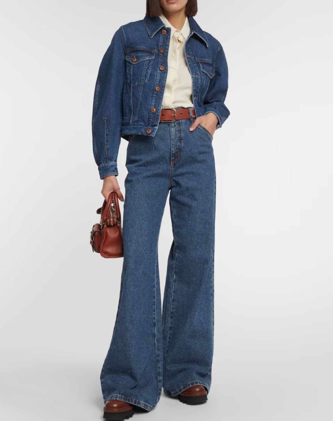 CHLOE owena leather ankle boots