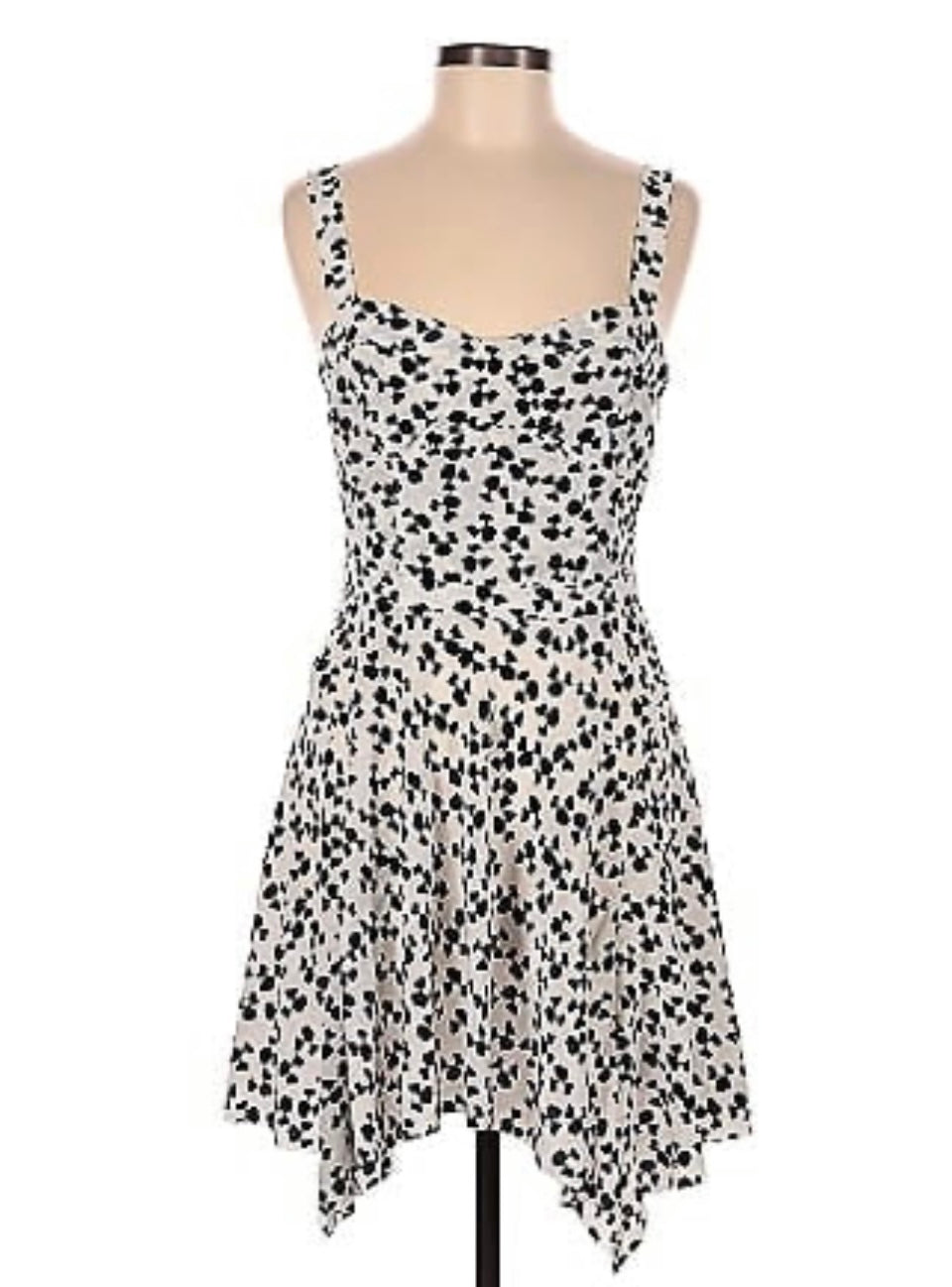 JOIE black and white silk dress