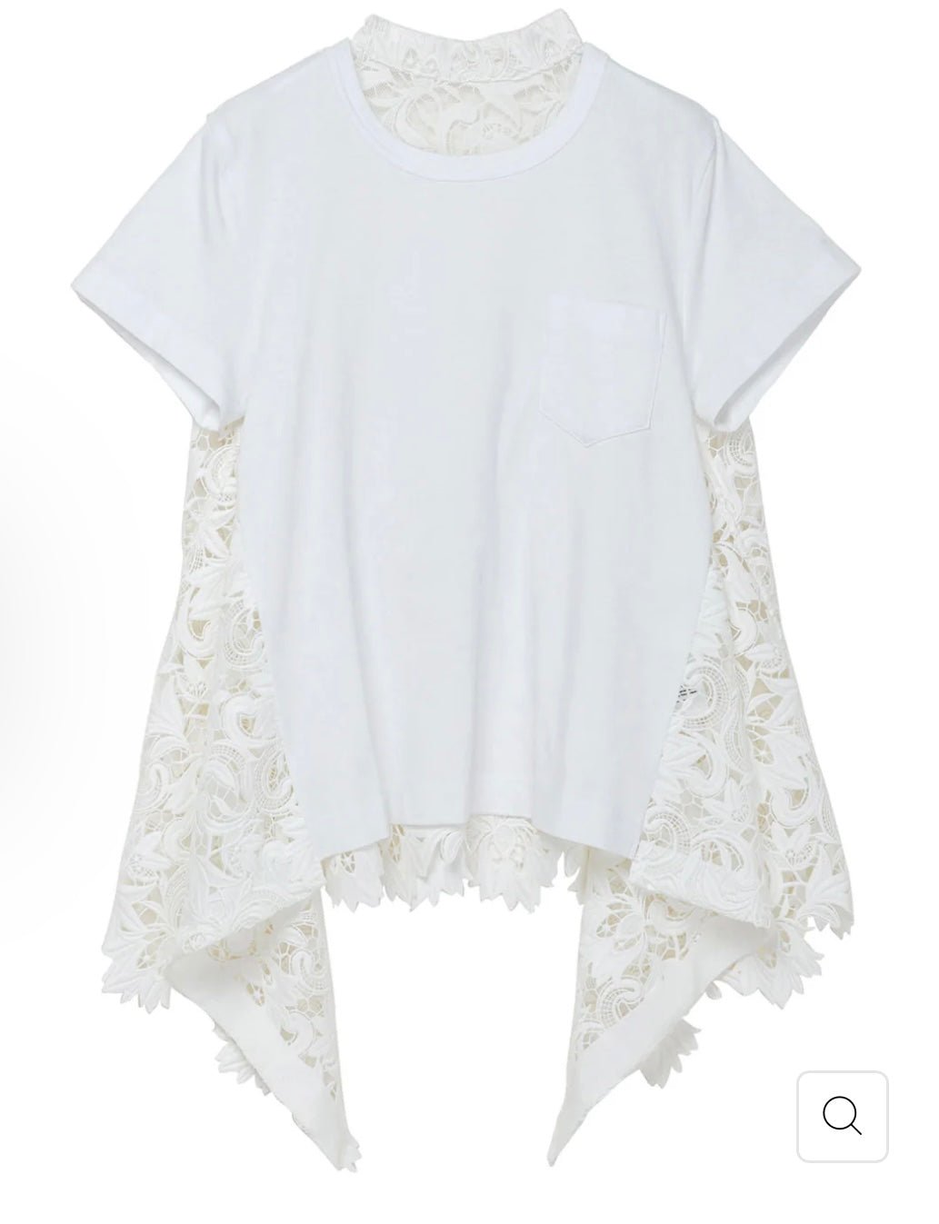 Sacai X Club21 50th Anniversary Lace T-Shirt