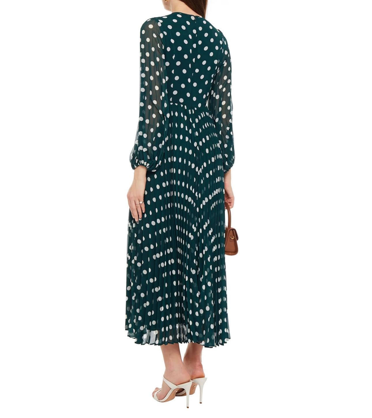 ZIMMERMANN
Pleated polka-dot chiffon midi dress