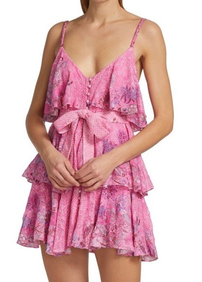 HEMANT & NANDITA pink tank top dress