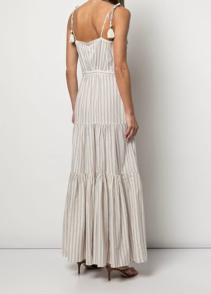 Veronica Beard Windansea tiered maxi dress
