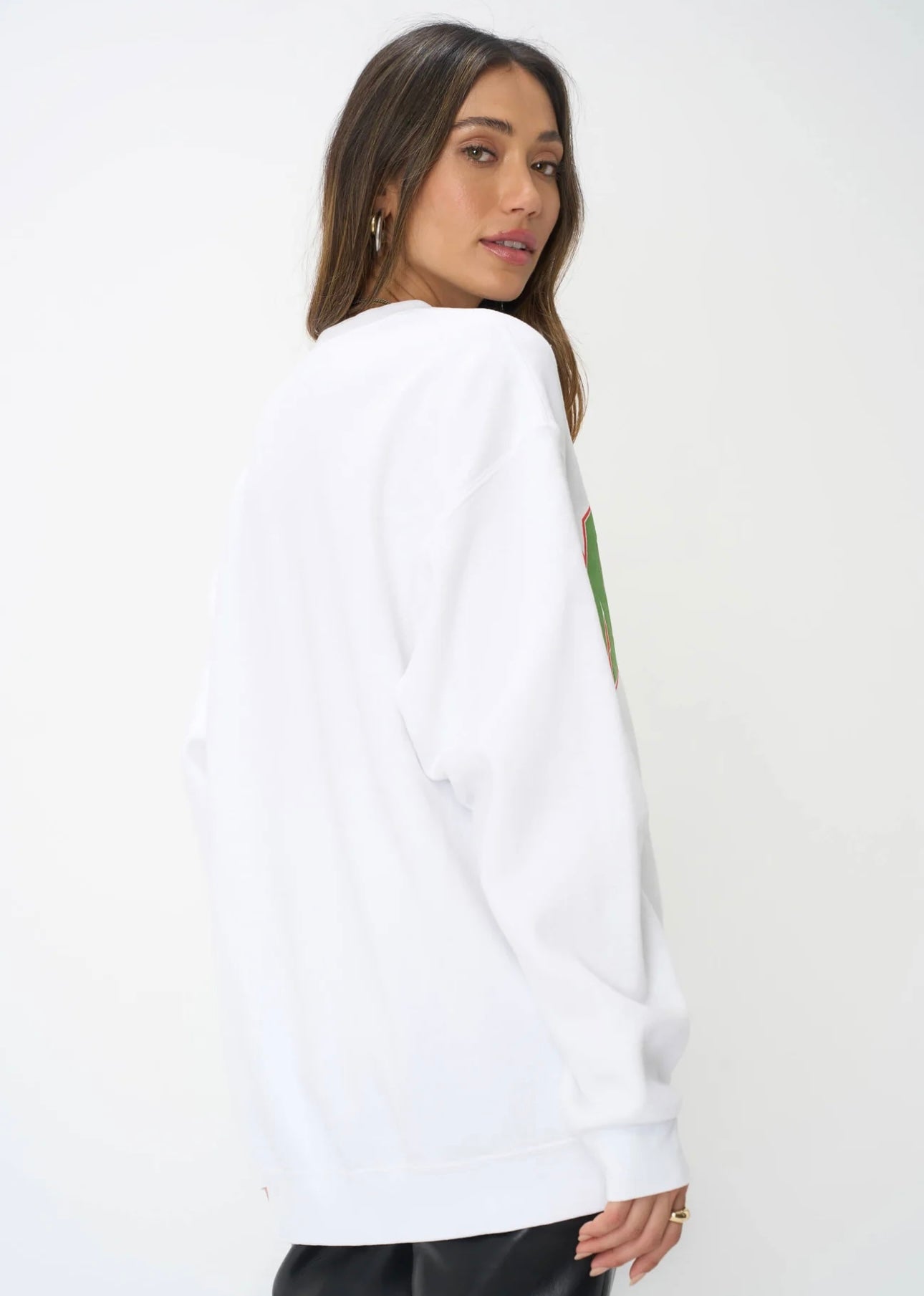 PROJECT SOCIAL T - MARTINI OVERSIZED SWEATSHIRT - WHITE