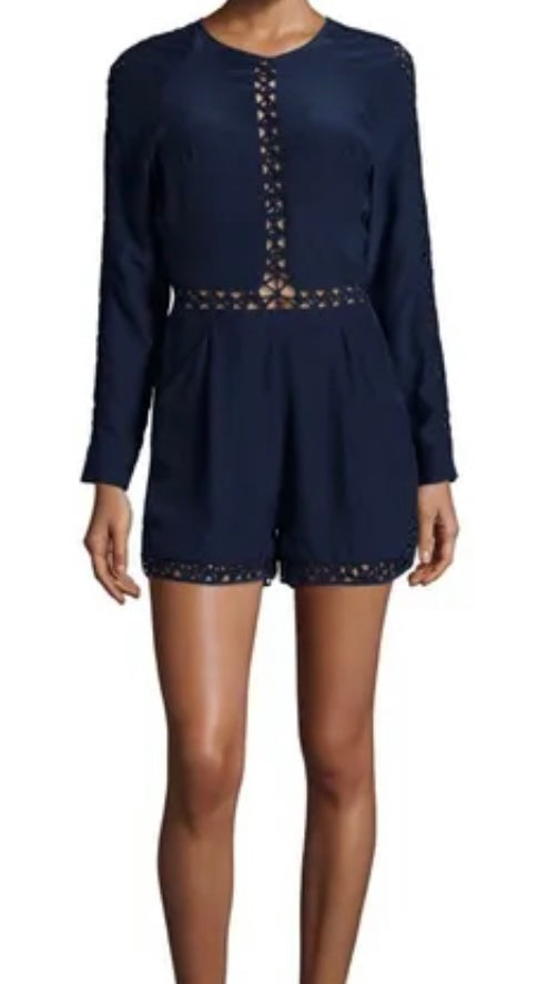 Jonathan Simkai Silk Cutout Romper