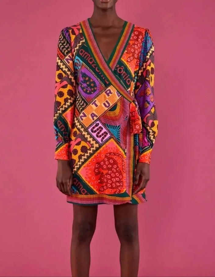 Farm Rio Scarf Print Dress