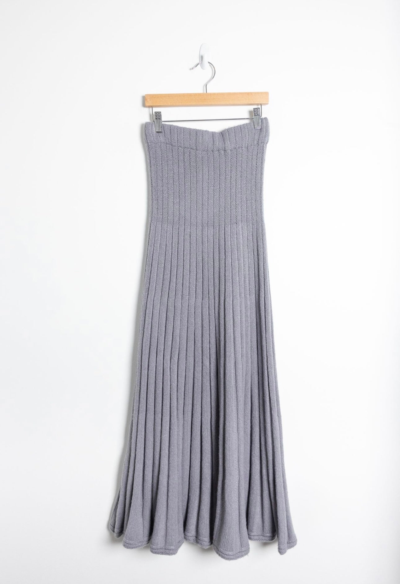 SIMONETT - Knit Grey Set (skirt & turtleneck)