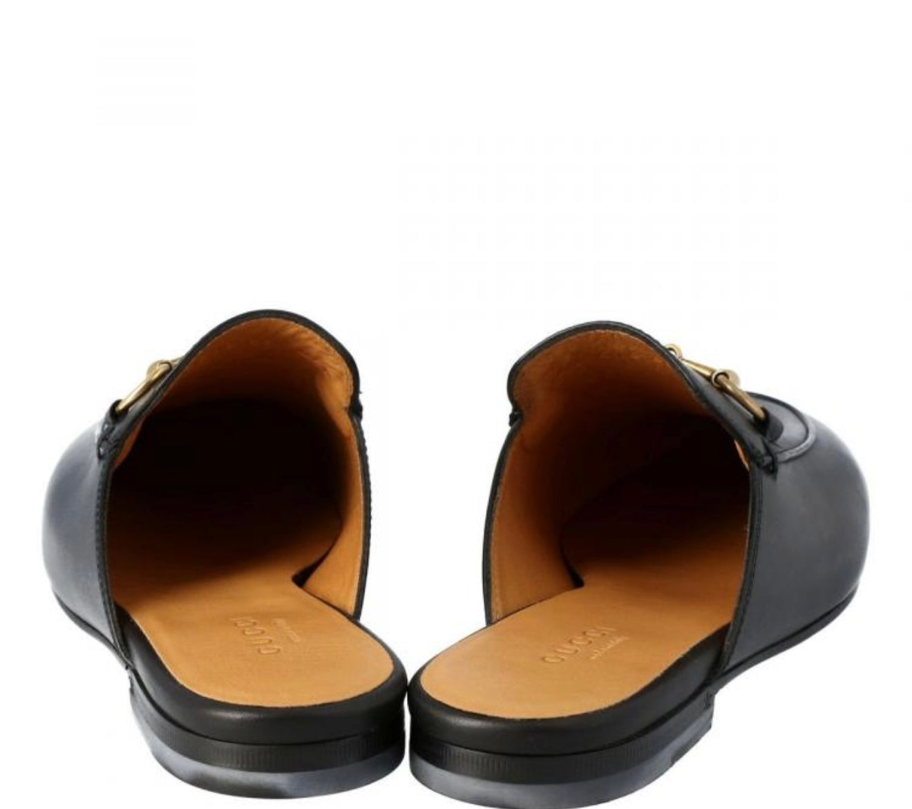 Gucci Black Leather Princetown Horsebit Mules