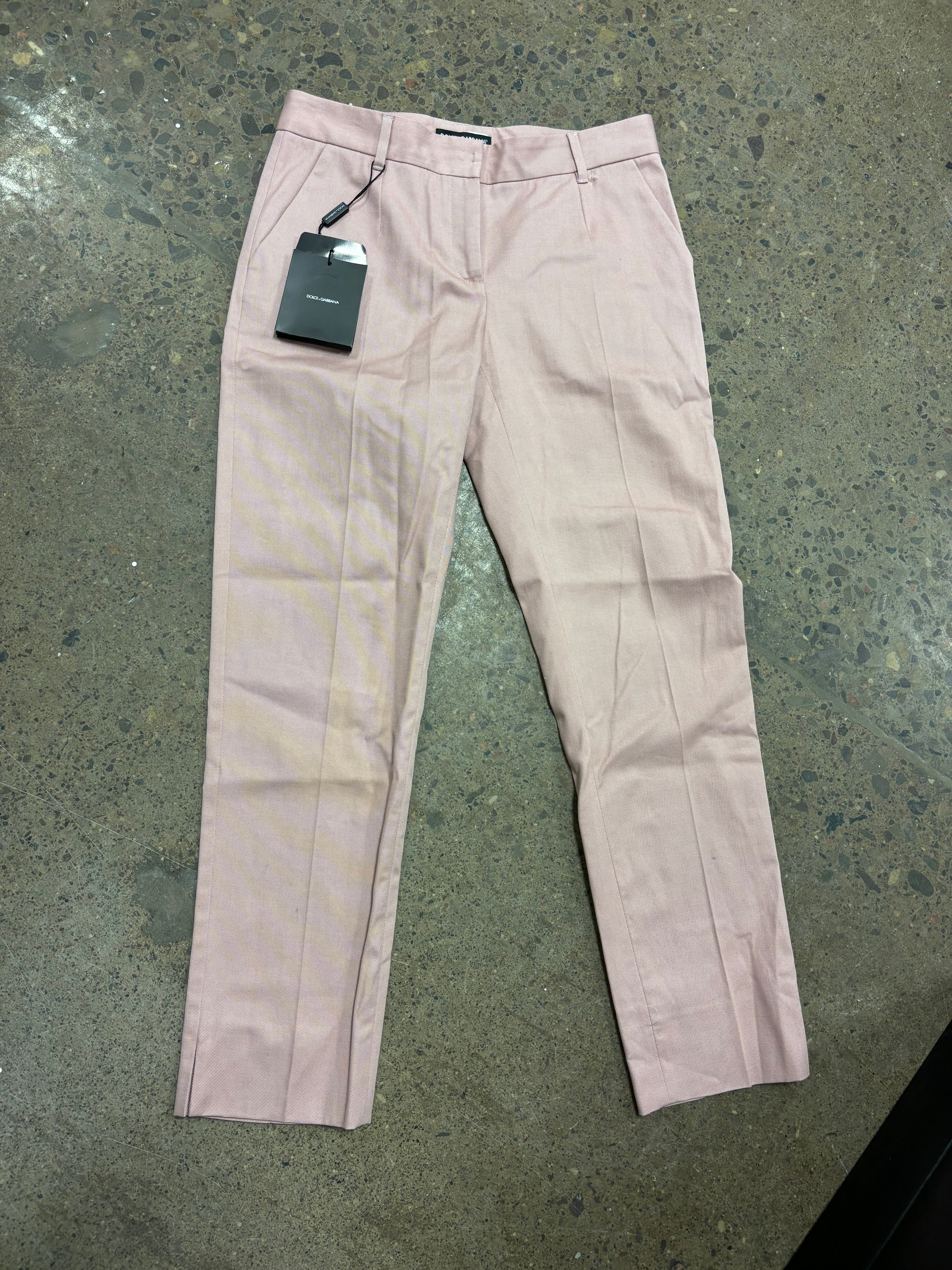 DOLCE & GABBANA pale pink trousers