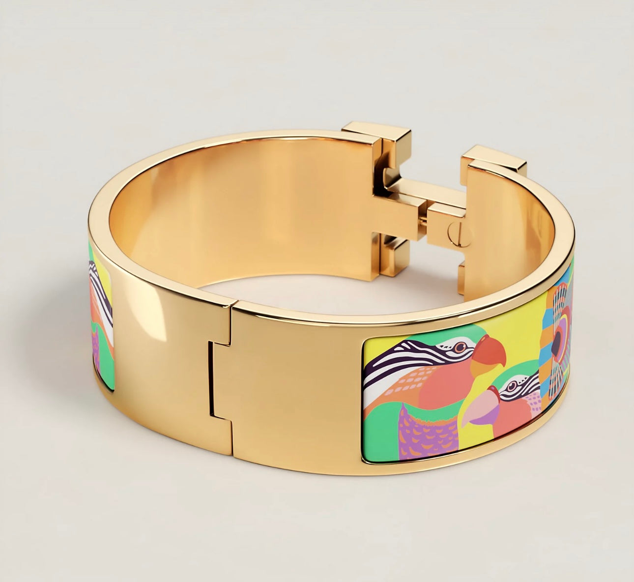 Preloved HERMES- Clic Clac H Lanternes, Ballons et Cocardes bracelet