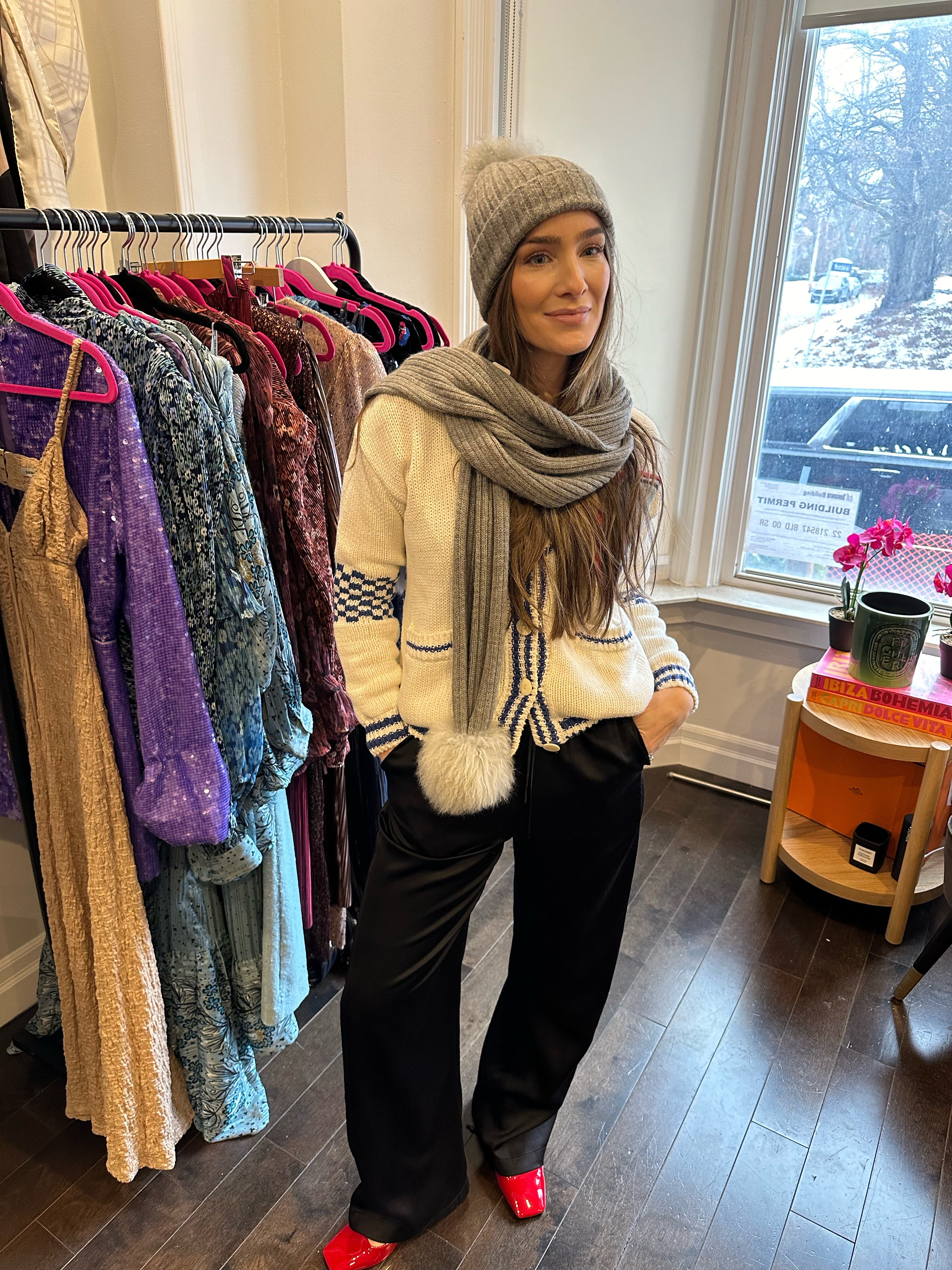 Sentaler - Cashmere POM scarf