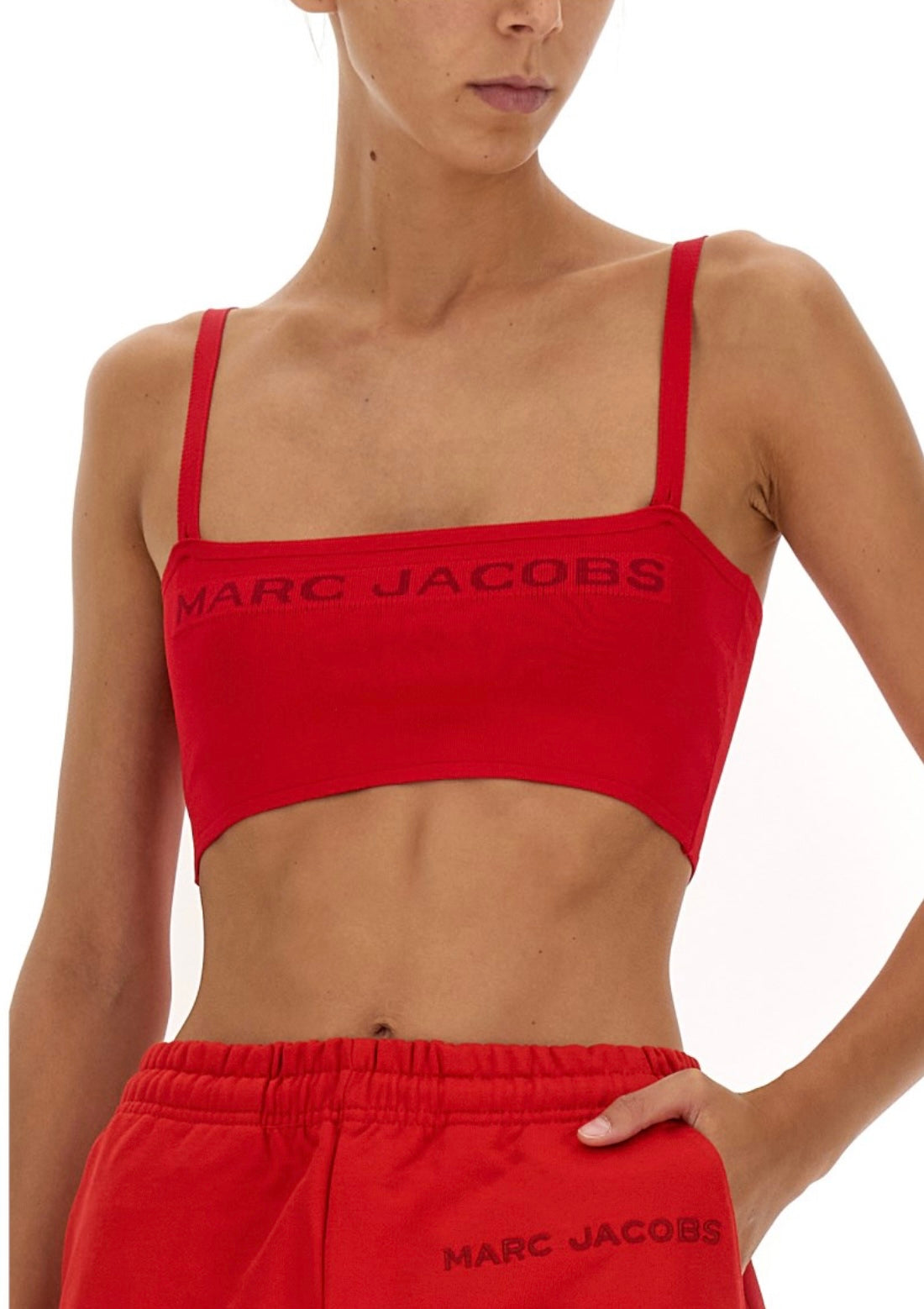 MARC JACOBS
VISCOSE TOP WITH LOGO EMBROIDERY
