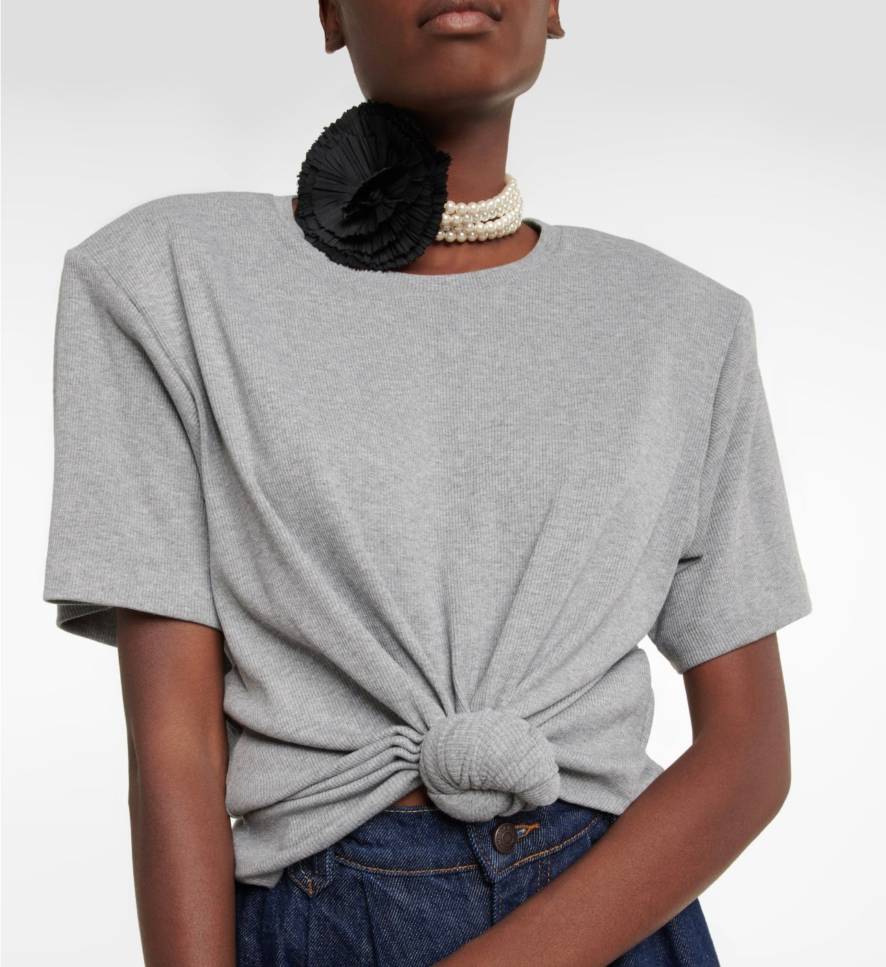MAGDA BUTRYM
Cropped cotton-blend T-shirt