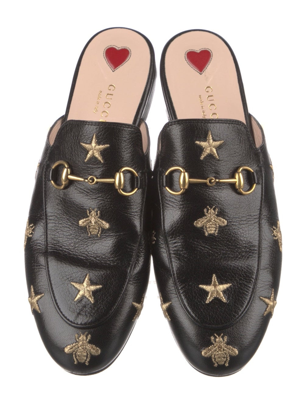 GUCCI prince-town mules with gold stars