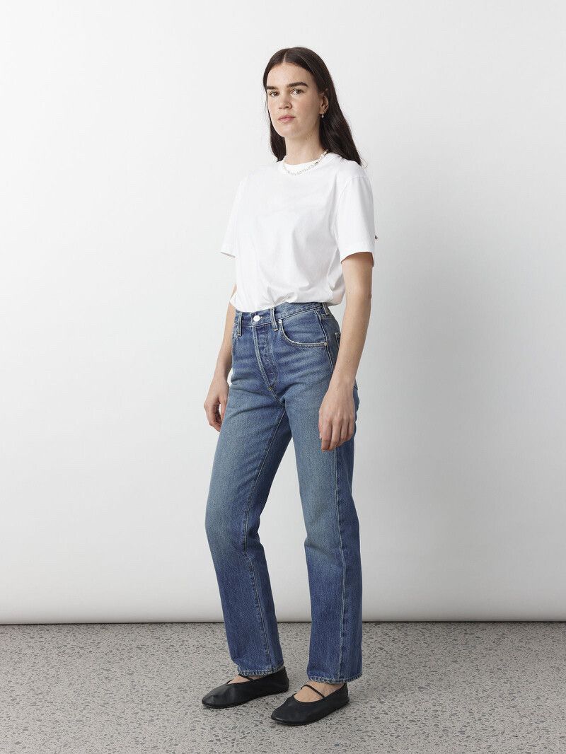CITIZENS OF HUMANITY blue straight leg jean