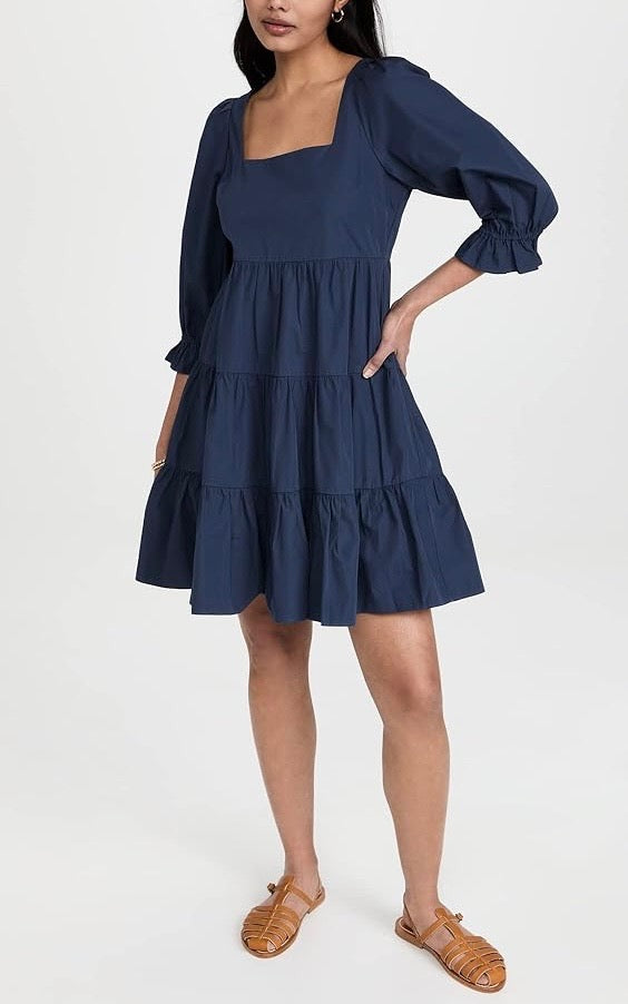 MADEWELL baby doll style poplin dress