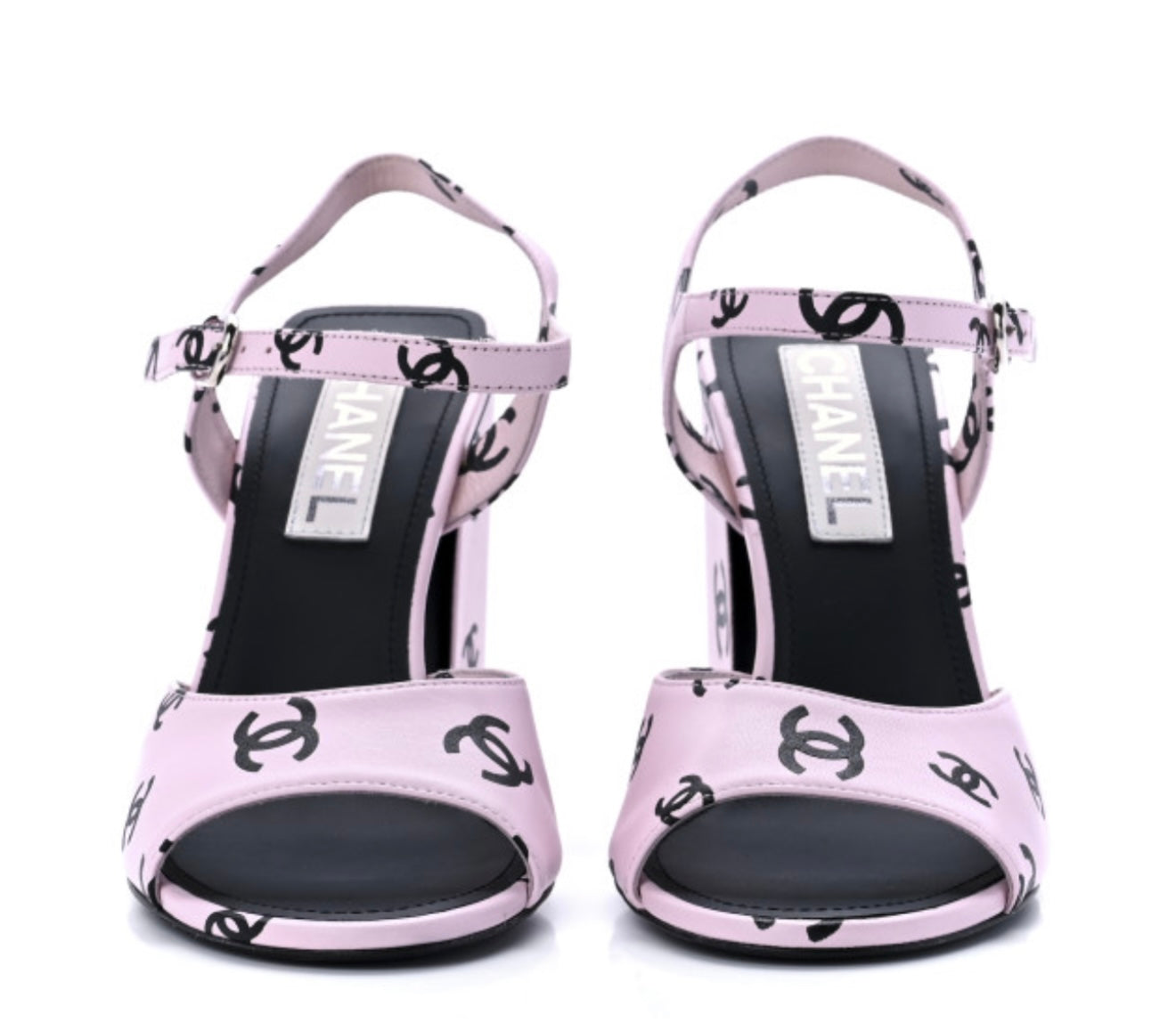 CHANEL
Lambskin Printed CC Sandals
