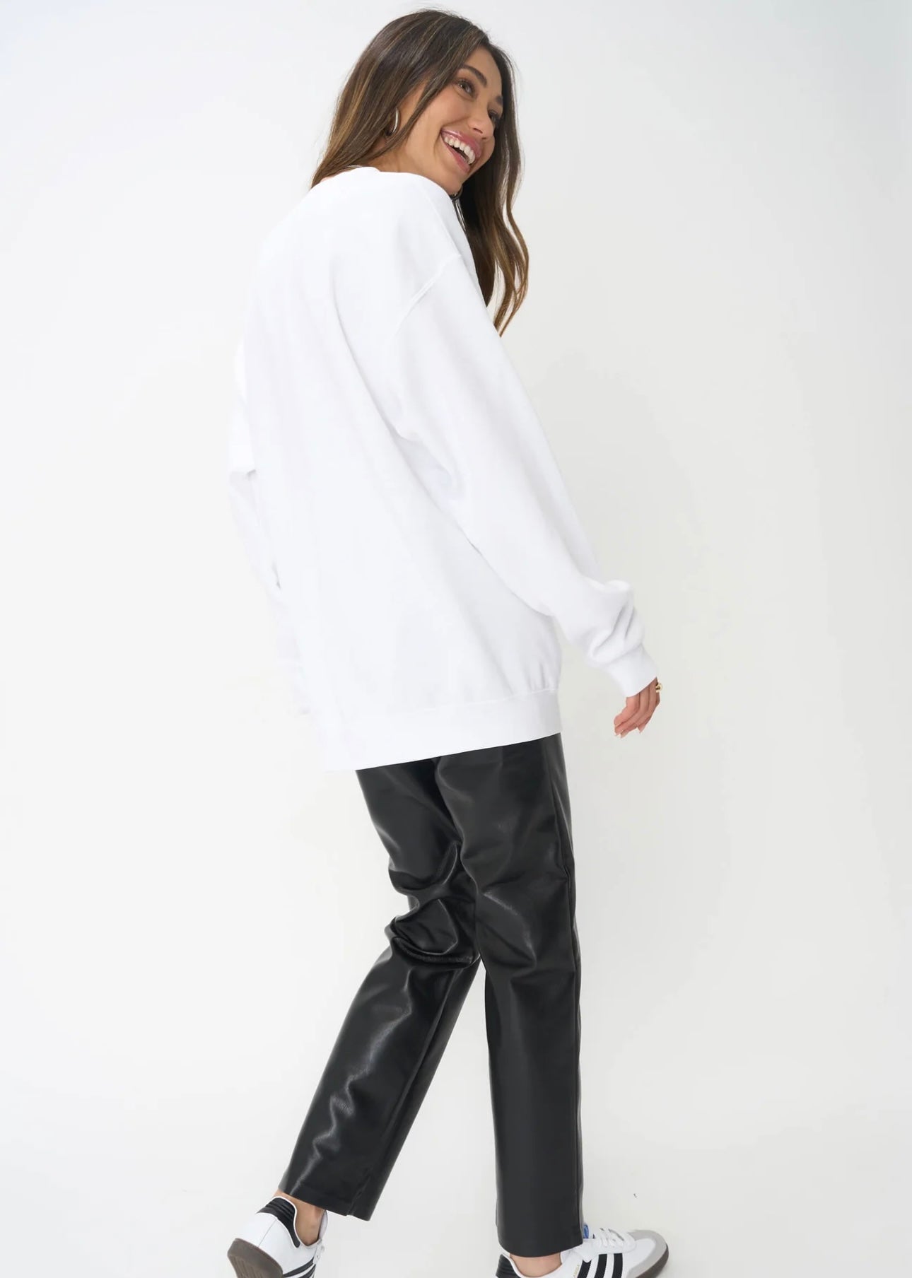 PROJECT SOCIAL T - MARTINI OVERSIZED SWEATSHIRT - WHITE
