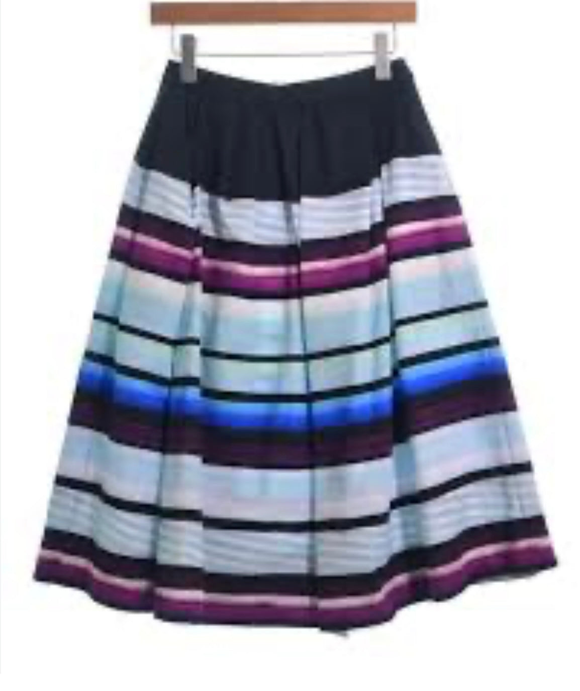 DRIES VAN NOTEN
Sakura Stripe Pleated Cotton Skirt