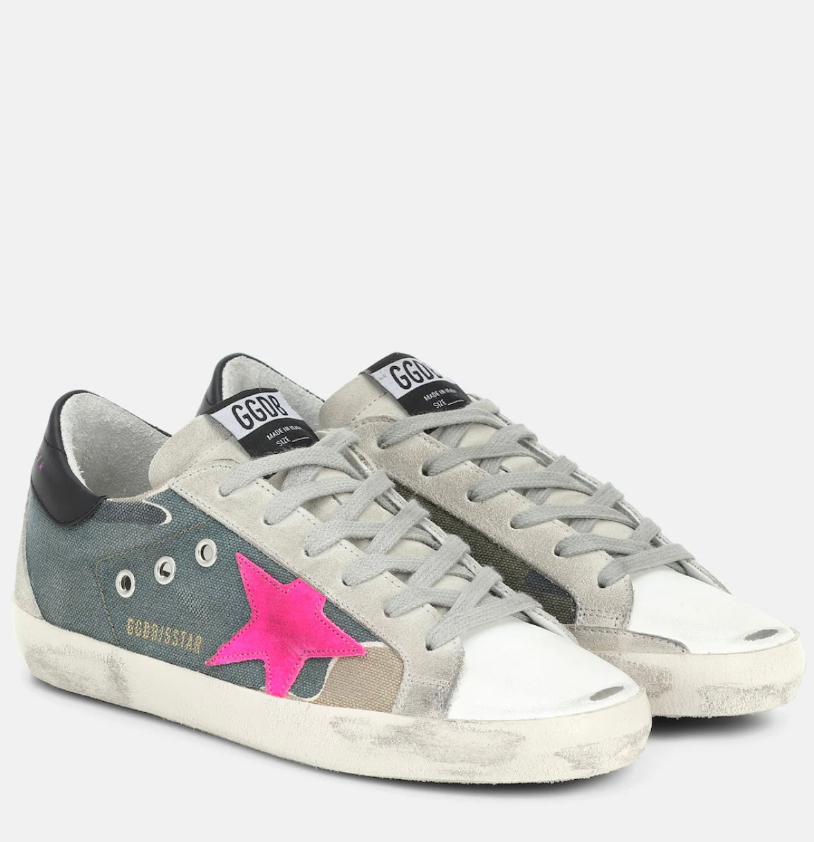 Golden Goose- Super-Star sneakers with camouflage pattern