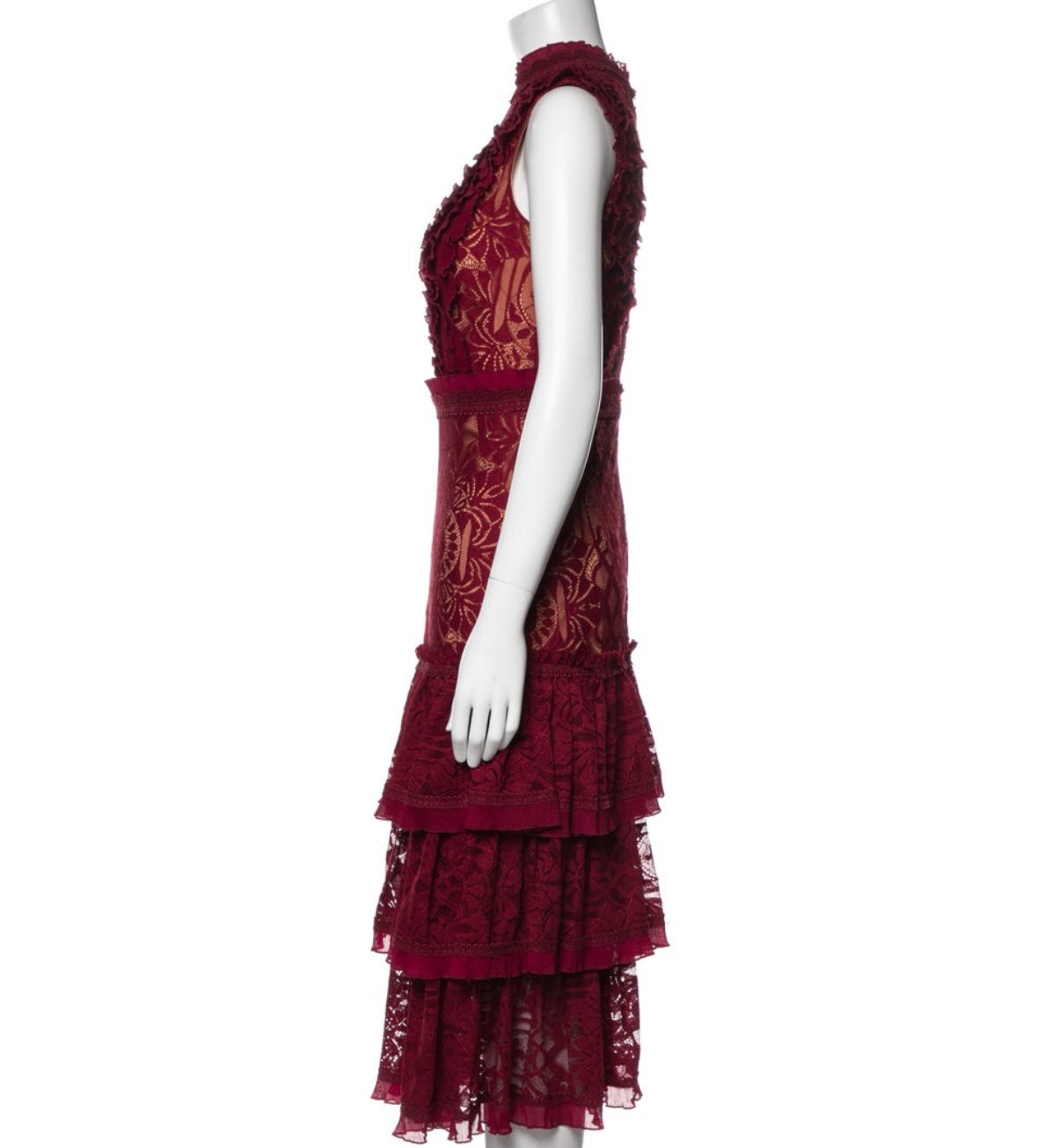 Simkhai -
Lace Pattern Midi Length Dress