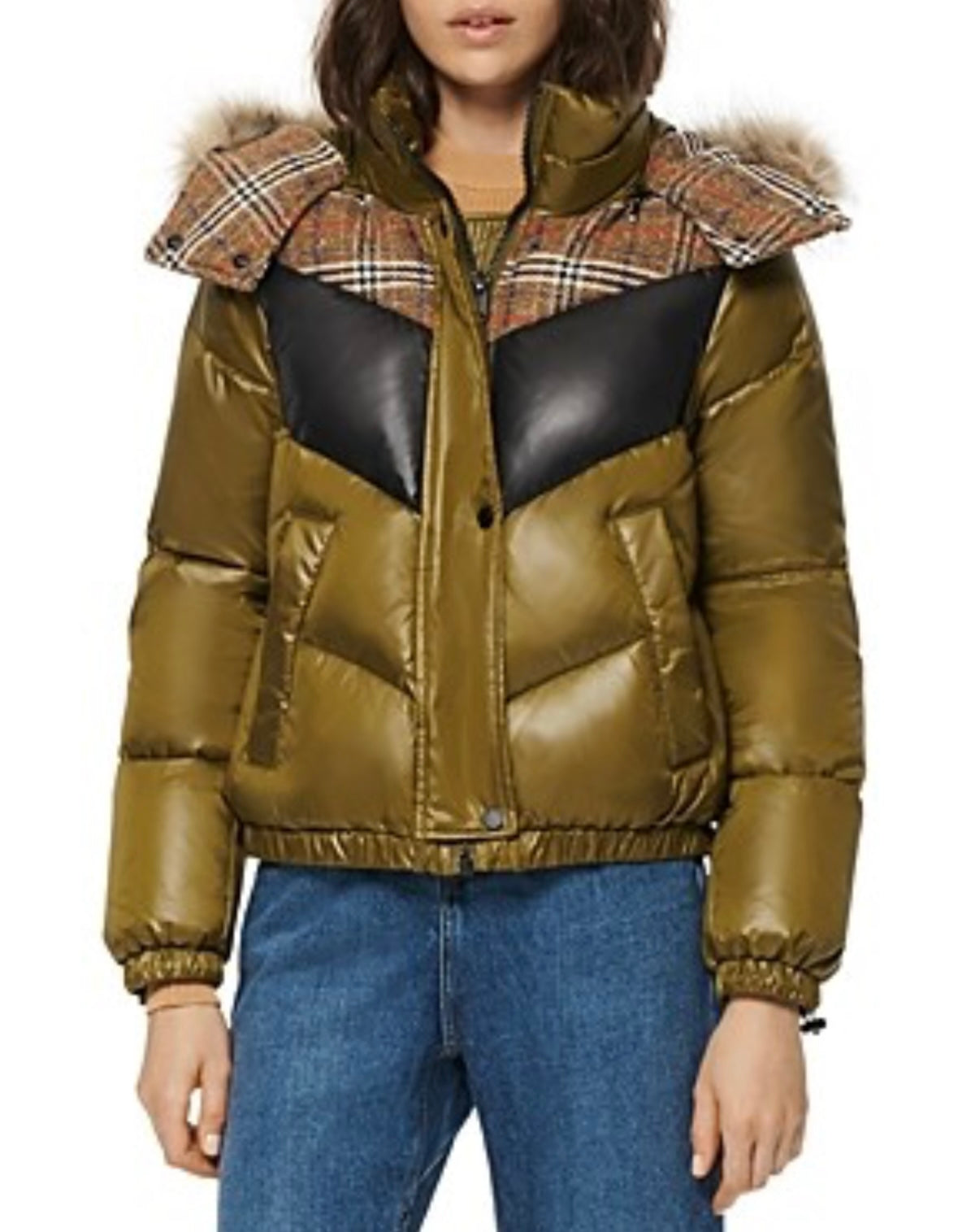 Marc New York
Nadir Faux Fur Trim Hooded Puffer Coat