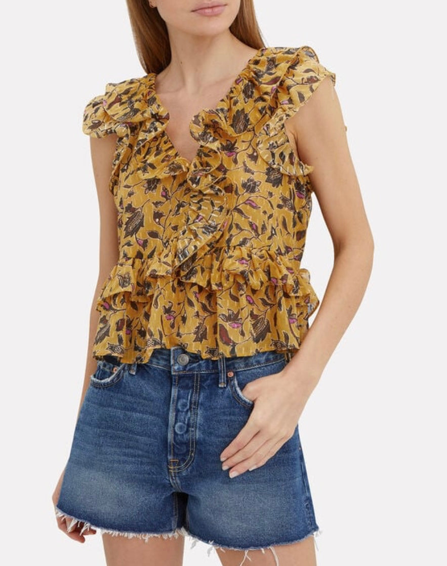 ULLA JOHNSON -
DUMI FLORAL TOP