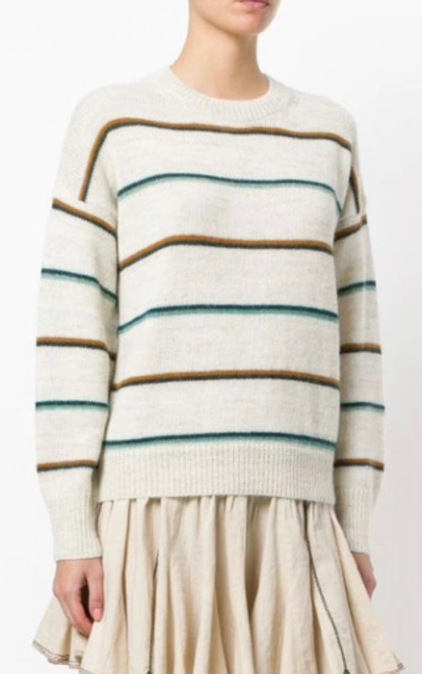 ISABEL MARANT ETOILE alpaca wool sweater with stripes