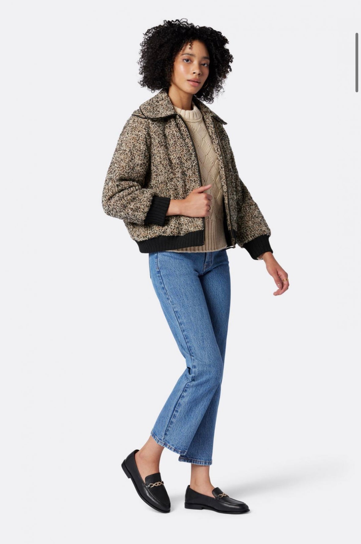 Joie Outerwear | Womens
Reille Jacket Caviar Multi Black