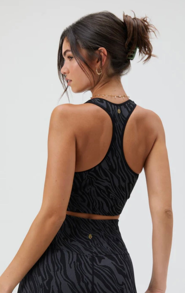 SPIRITUAL GANGSTER high neck jacquard bra