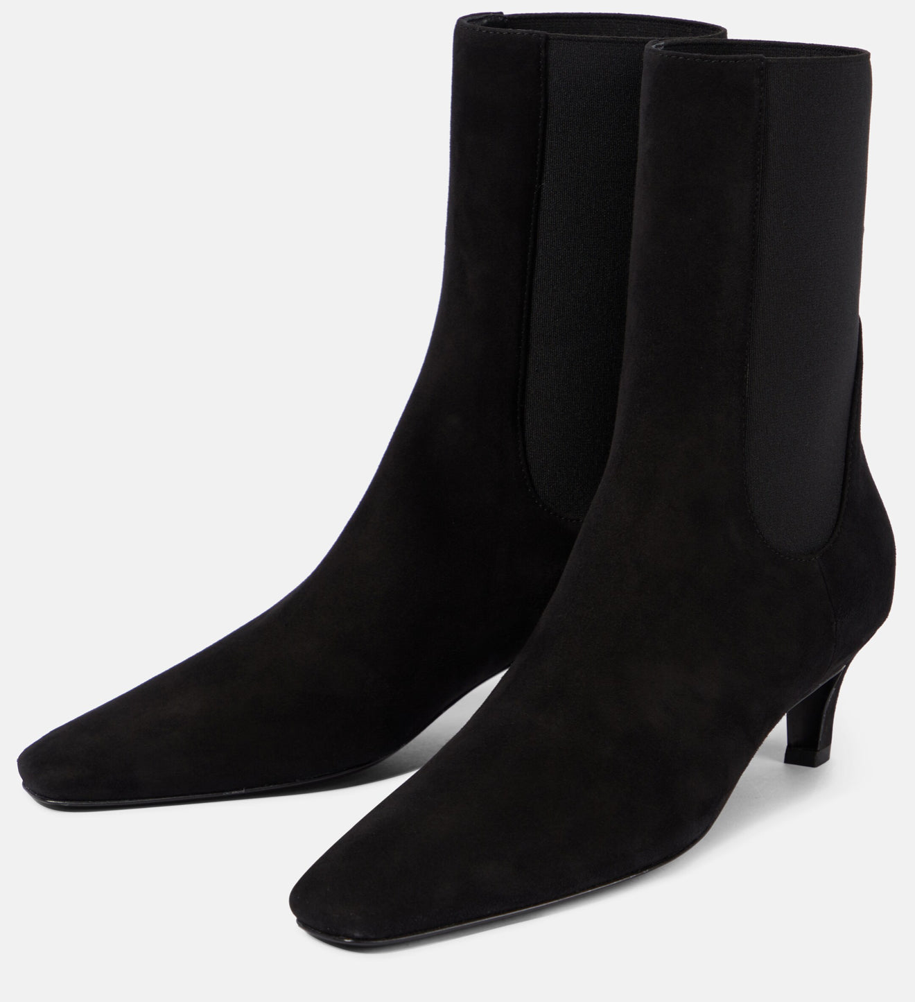 TOTEME - Mid Heel Suede Boots
