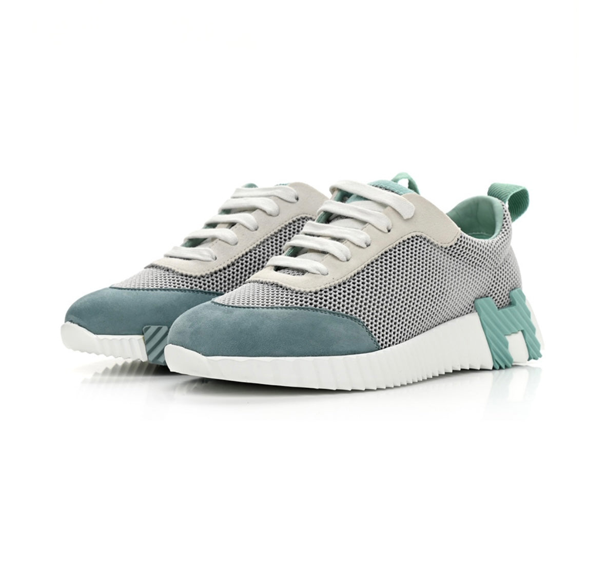 Hermes Bouncing Sneakers Air
Mesh and Suede Vert