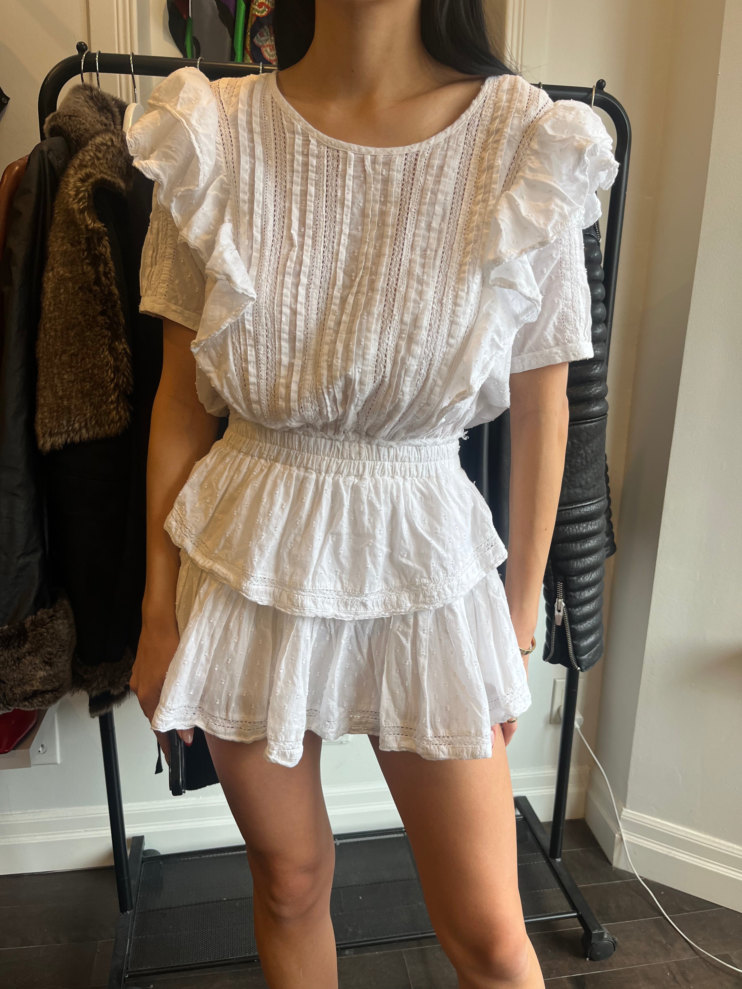 LOVESHACK FANCY white ruffle dress