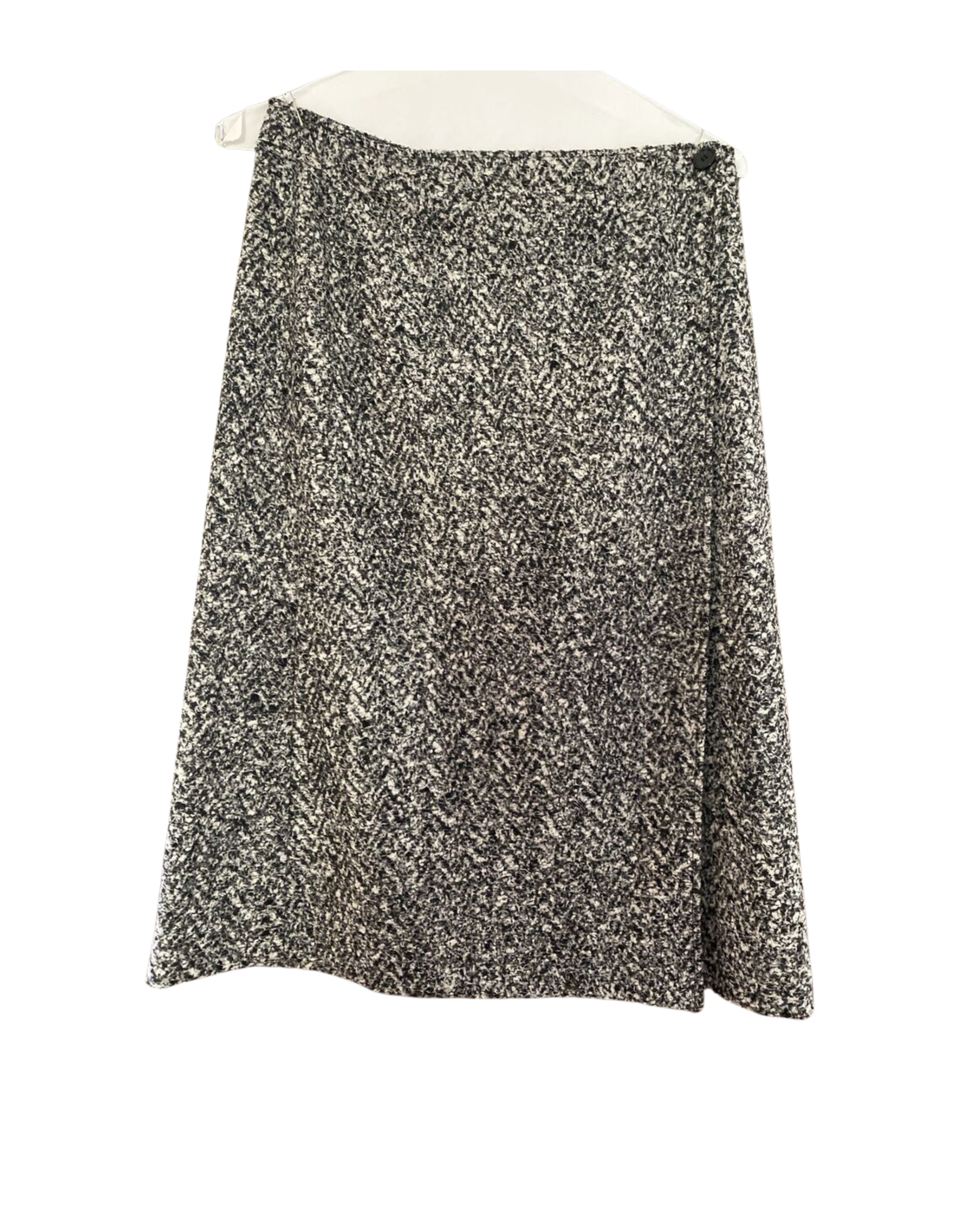 THEORY midi button skirt