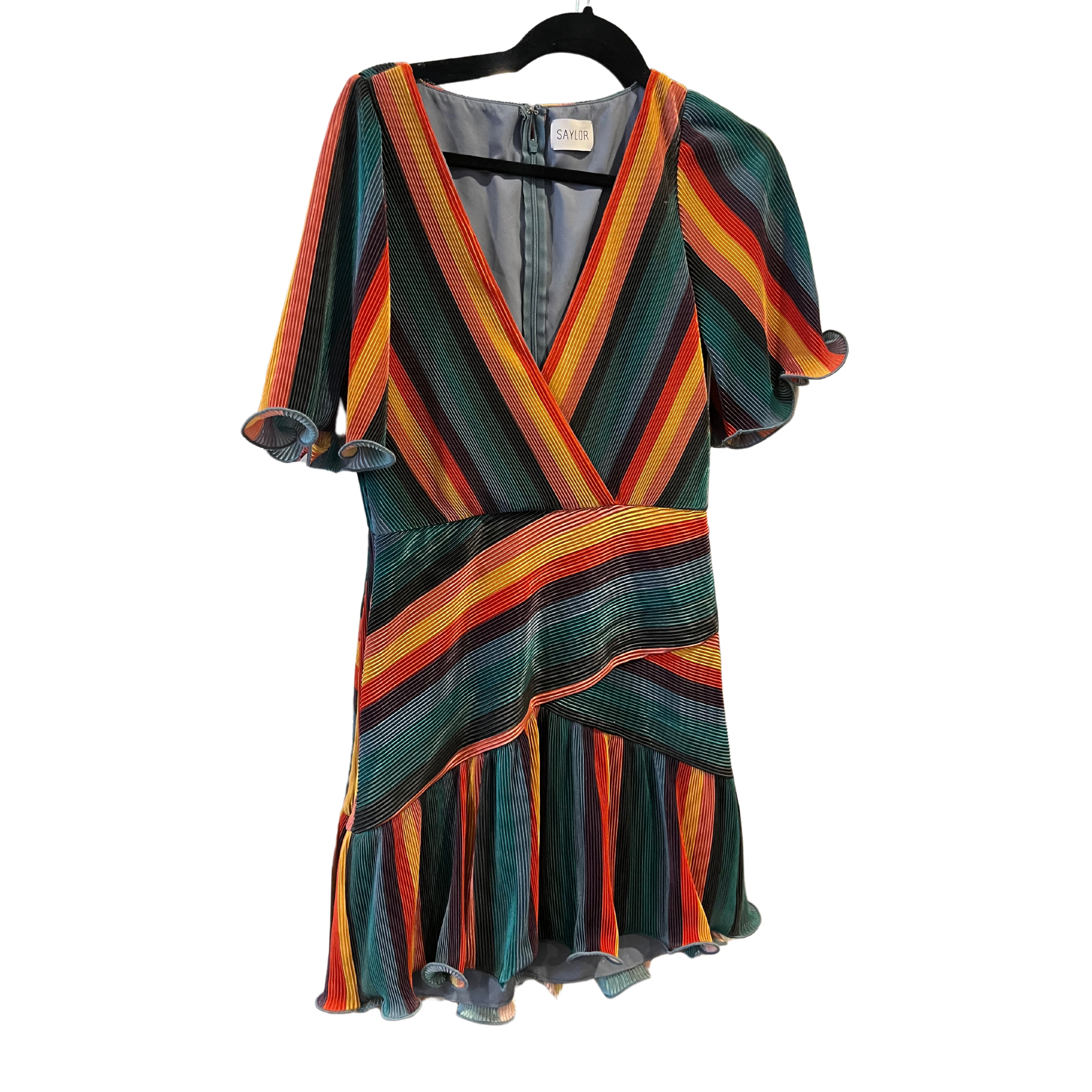 SAYLOR pleated mini dress