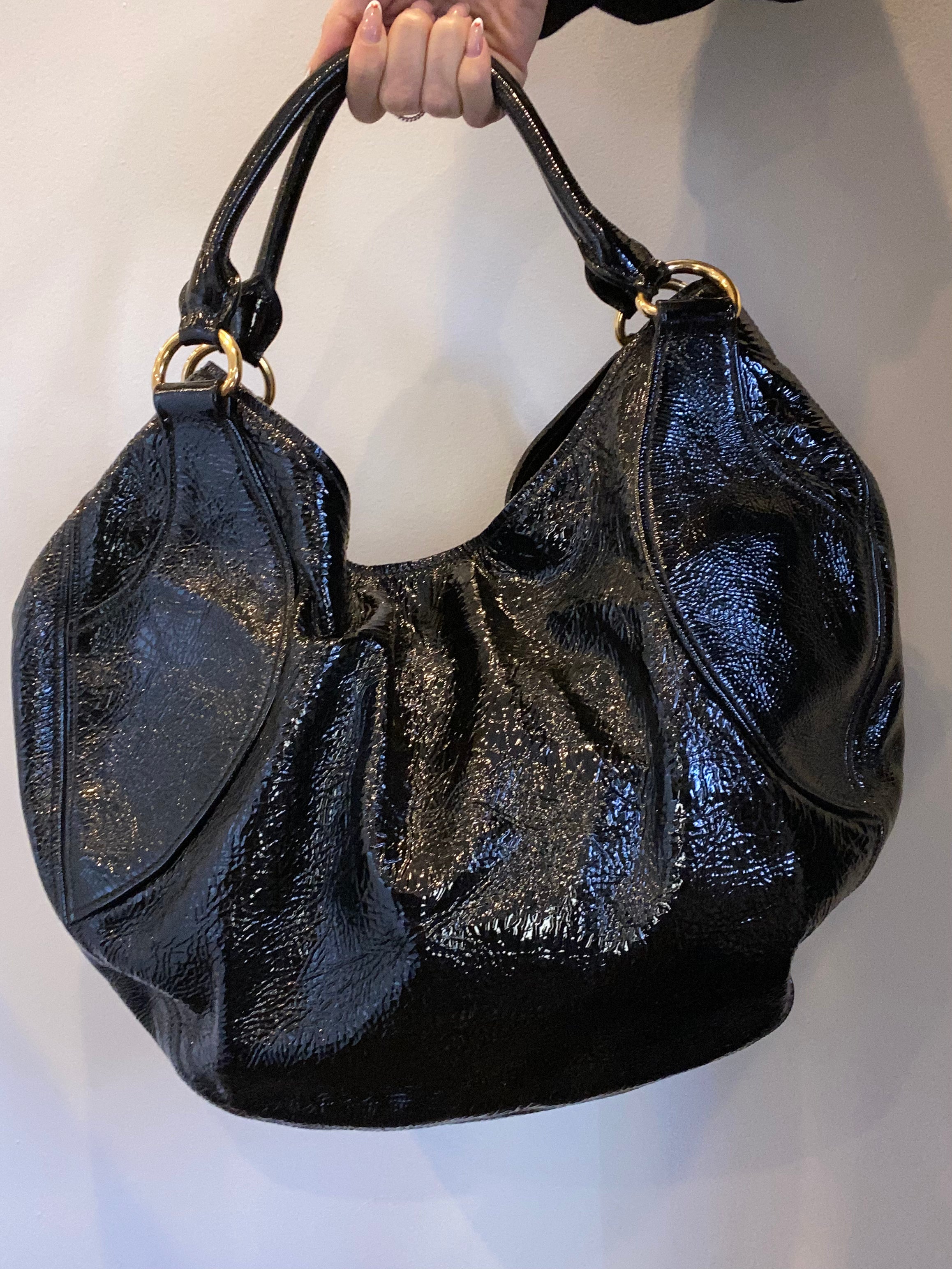 Miu Miu Patent Hobo Bag