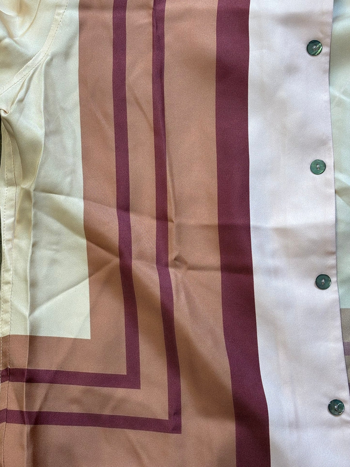 73 LONDON short sleeve silk button up