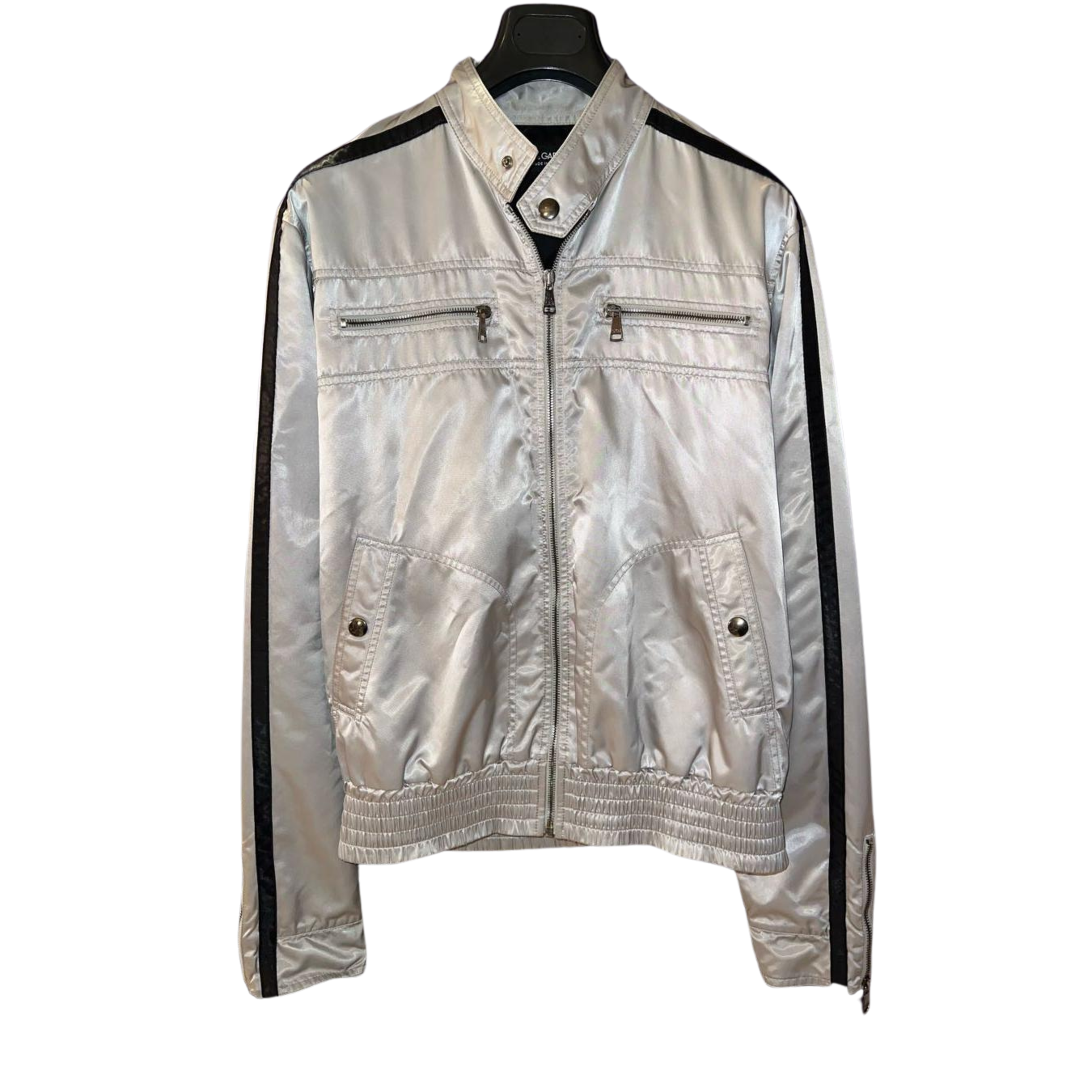 DOLCE & GABBANA silver bomber jacket