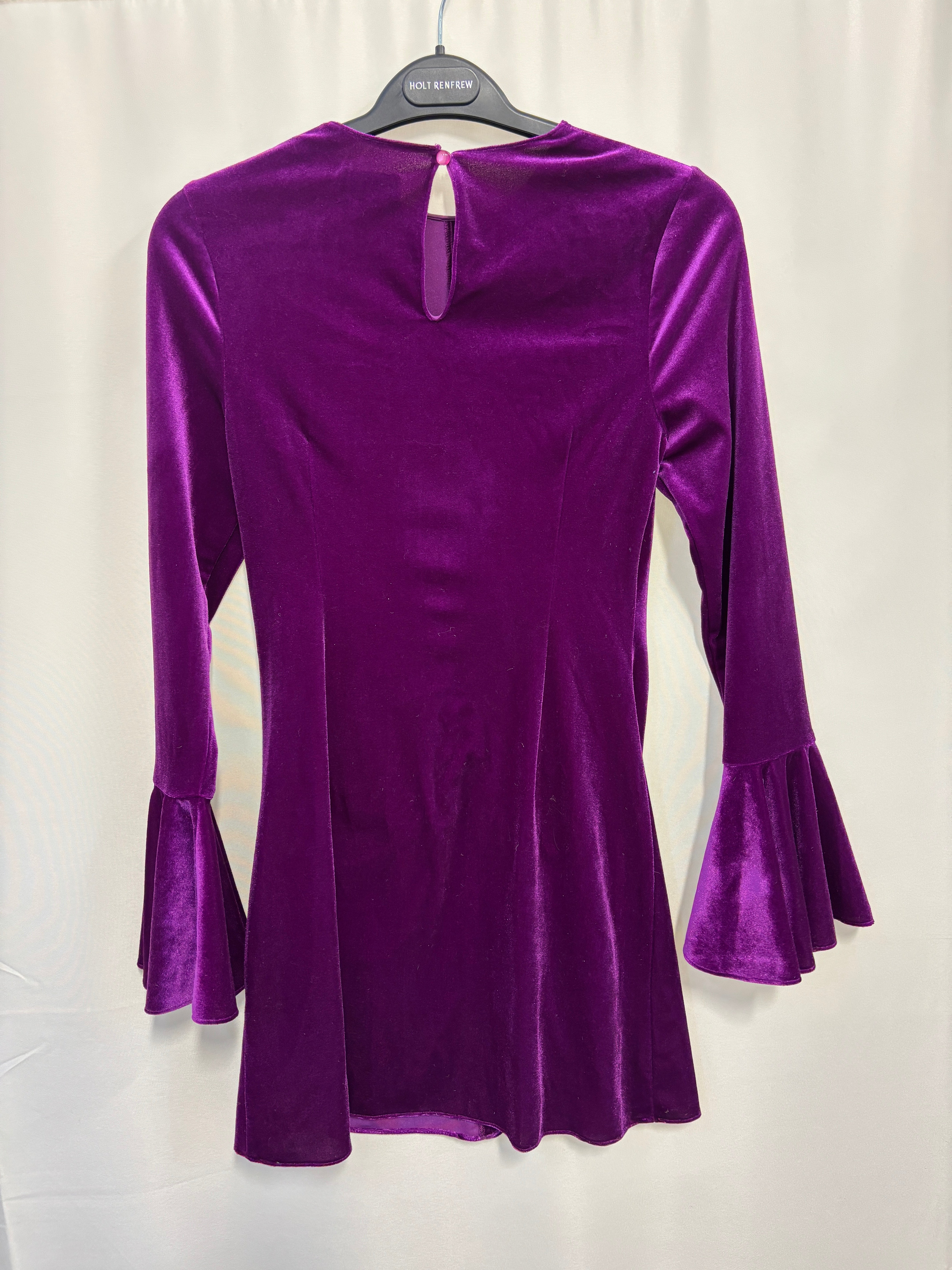 SAYLOR - VELVET BELL SLEEVE DRESS