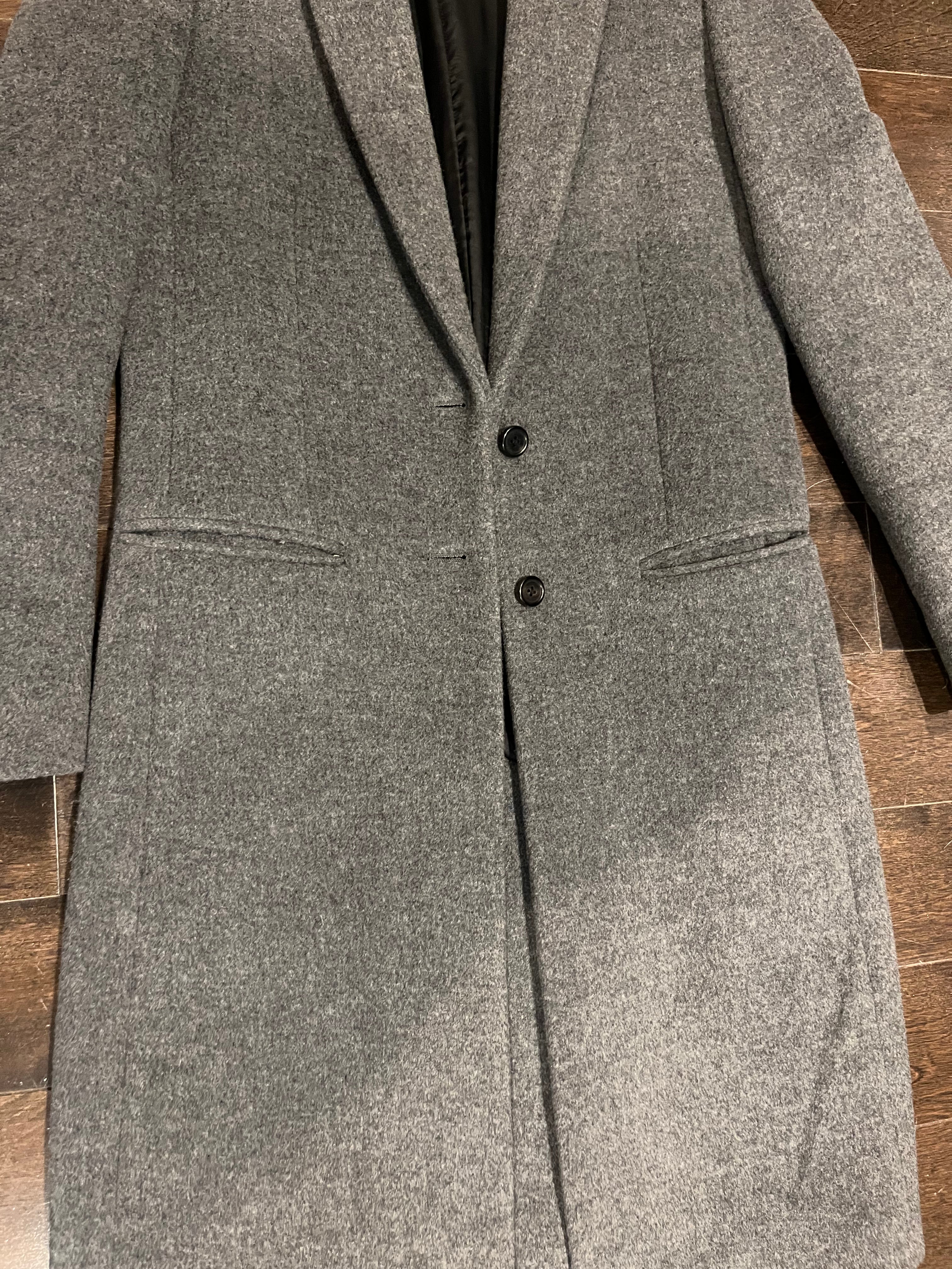 JOSEPH long grey wool coat