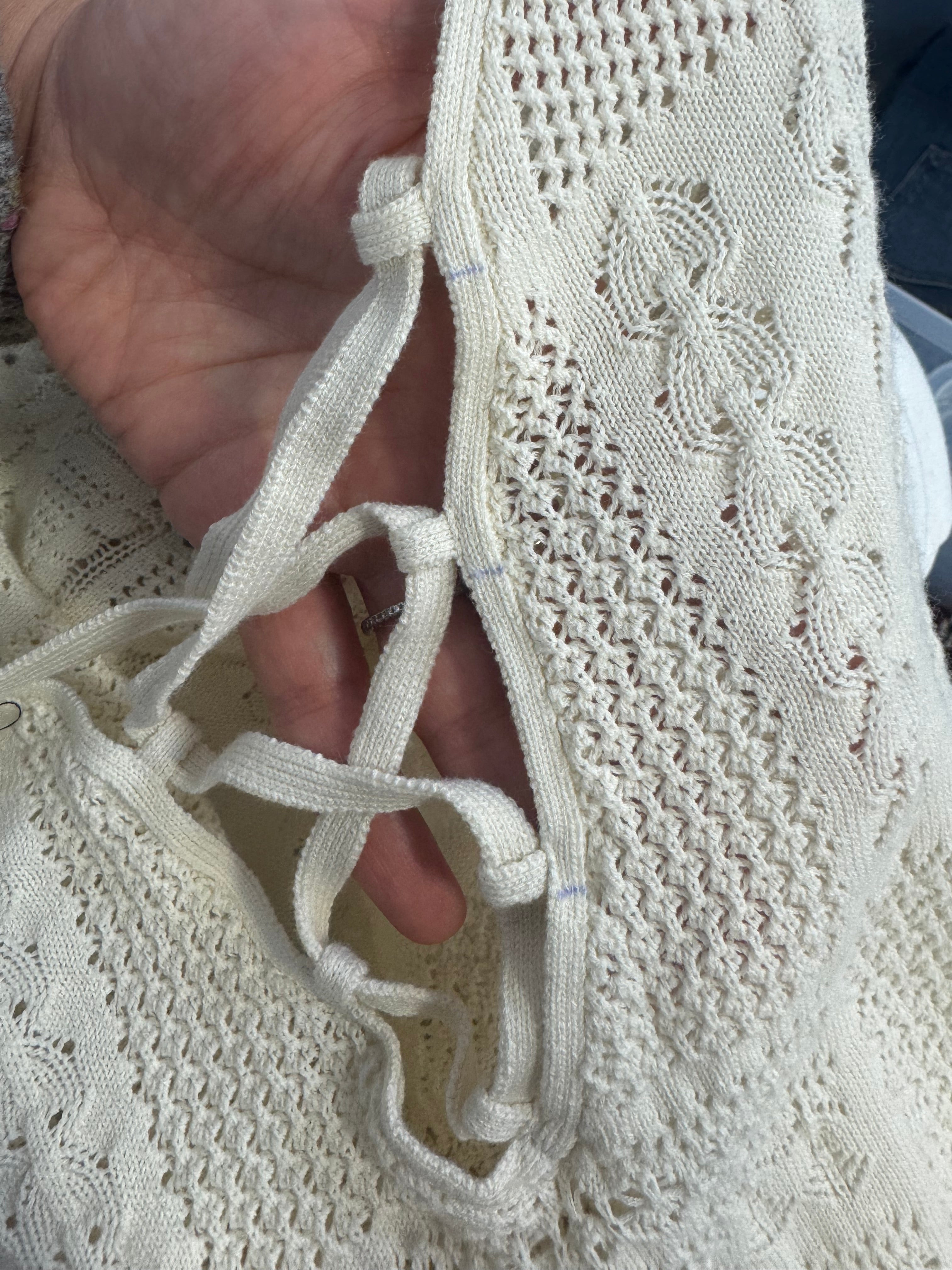 BA&SH ba&sh open-knit midi dress, 2