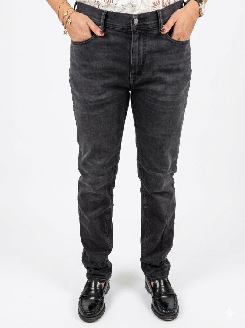 ACNE STUDIOS grey straight leg jeans