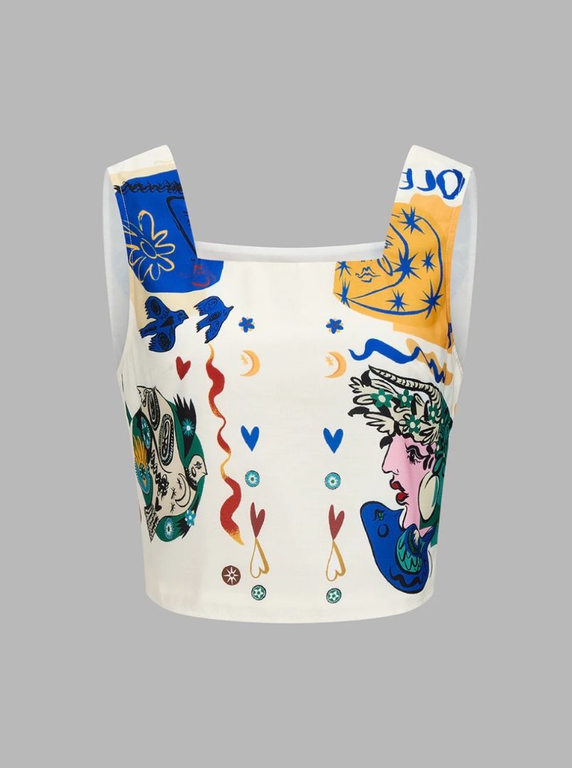 COMMENSE graphic print tank