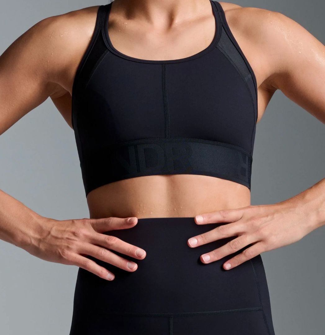 LNDR black sports bra