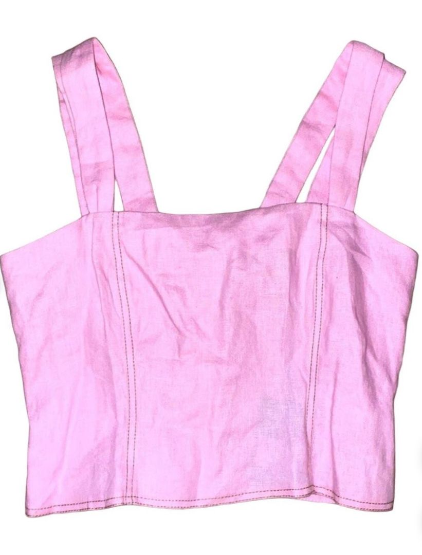 NICHOLAS - LINEN BUTTON UP TANK