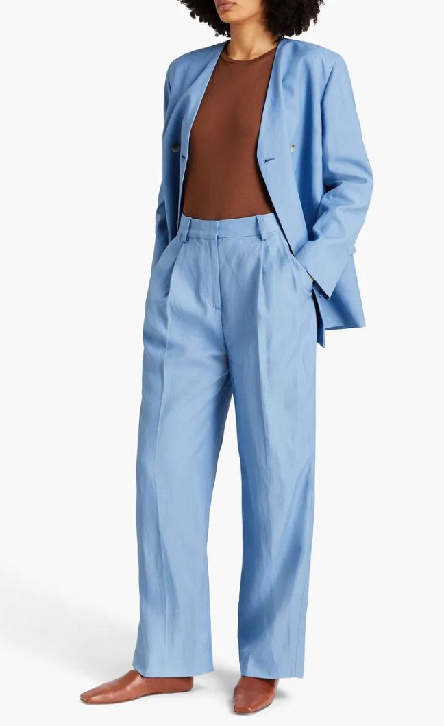LouLou Studio - Pleated Twill Wide-Leg Pants