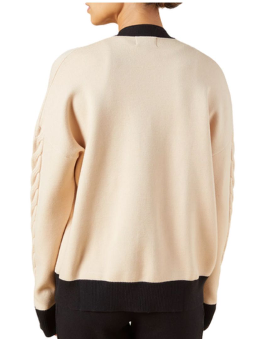 Monrow - Colourblocked V-Neck Cardigan