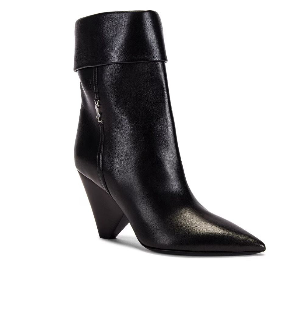 Saint Laurent - Liz 85 leather ankle boots