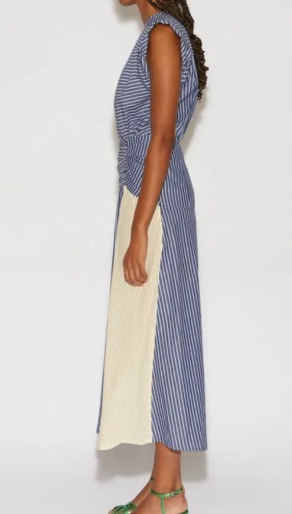 ROSEANNA pinstipe maxi dress