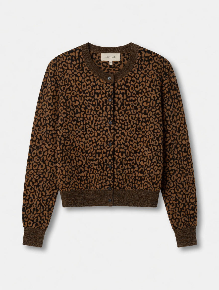 THE GREAT. The Shrunken V Neck Cardigan