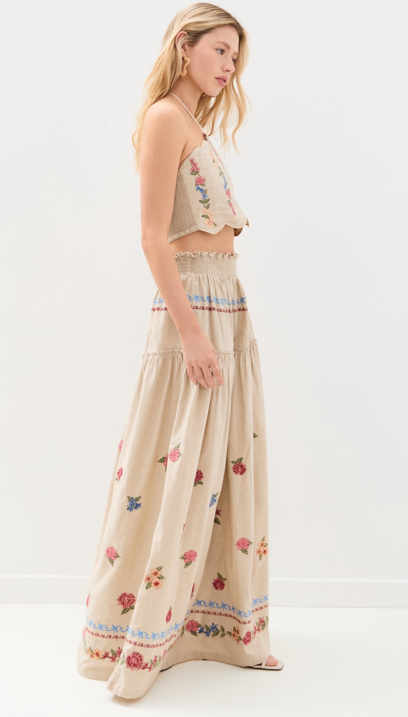 Agua Bendita - Serenity Blush Top & Jenna Blush Skirt